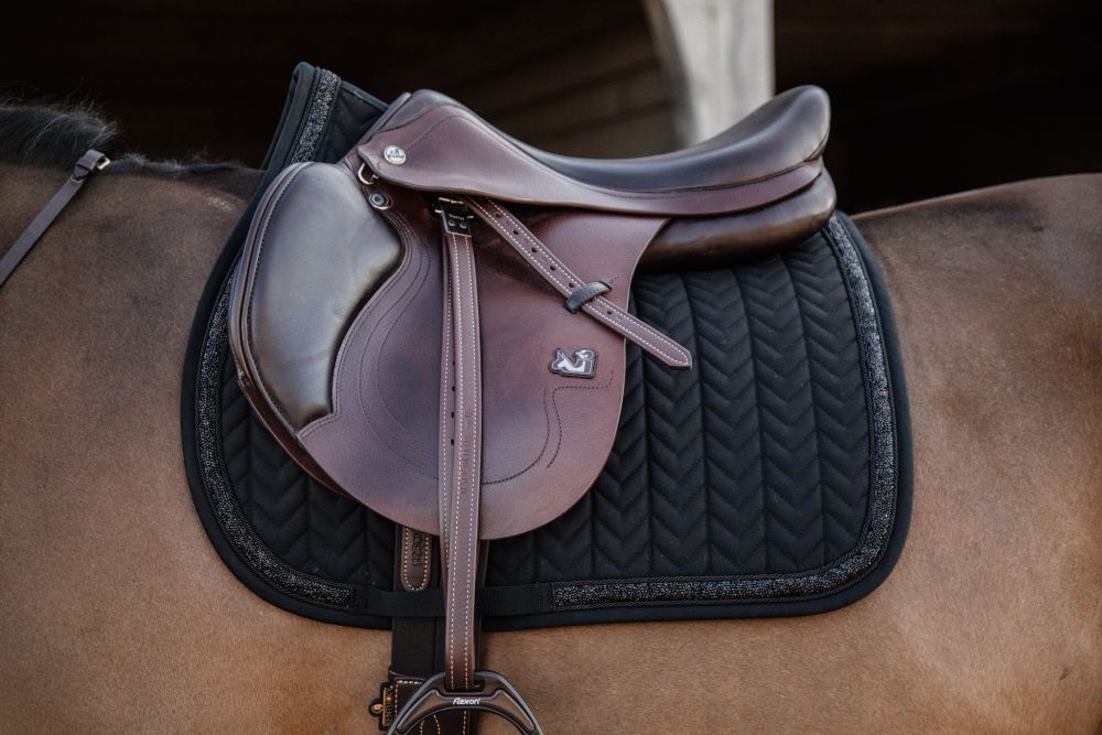 KENTUCKY® HORSEWEAR Schabracke Glitter Stone Springen, schwarz