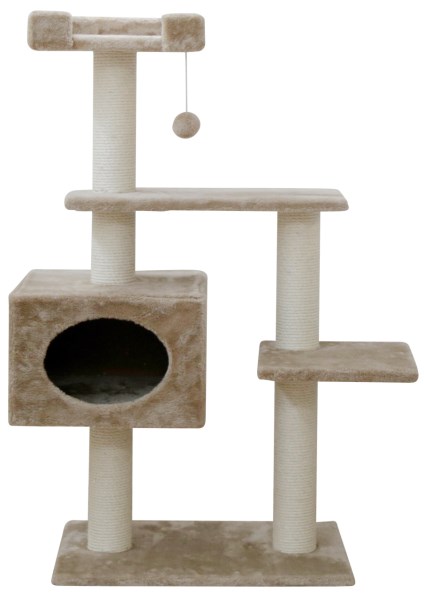 KERBL Katzenkratzbaum Emmy beige, 58x38x121 cm