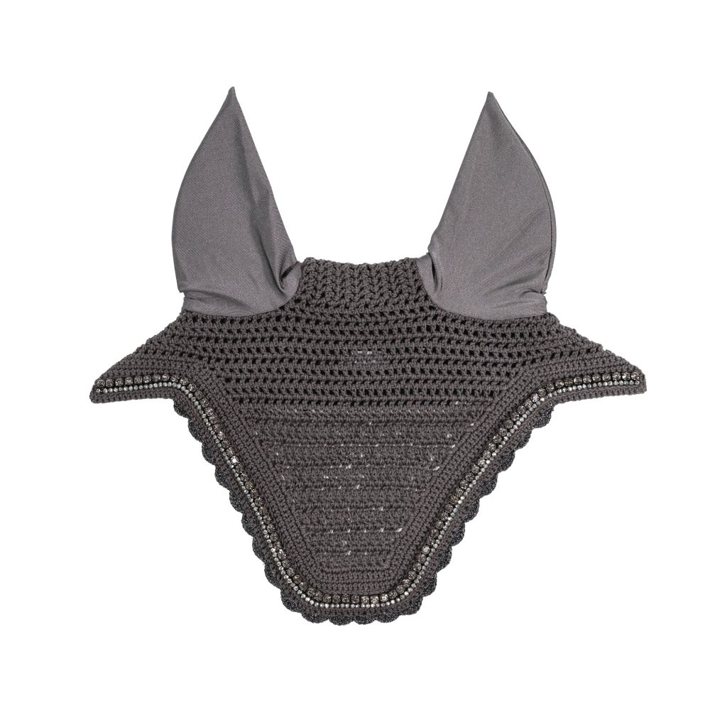 KENTUCKY® HORSEWEAR Fliegenhaube Wellington Stone & Pearl, grau