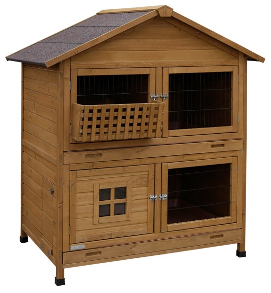 KERBL Nagerstall Südtirol 125 x 87 x 142 cm mit Heuraufe