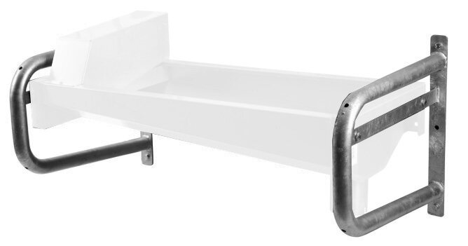 KERBL Wandkonsole für Schnellablauftrog Edelstahl