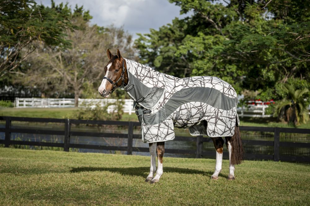 HORSEWARE® Fliegendecke Amigo ® CamoFly 3-in-1 Plus, CamoFly Print/grey 