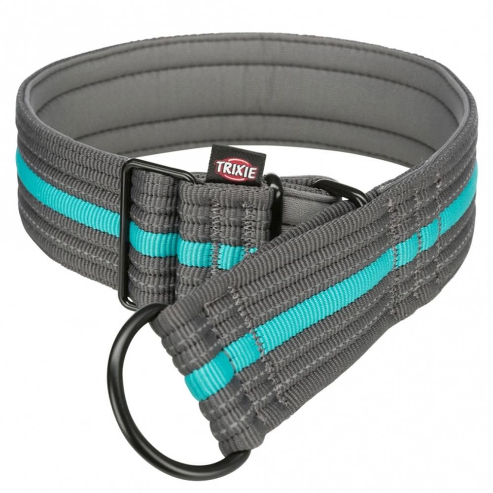 TRIXIE Zug-Stopp-Halsband Fusion, extra breit, grafit/ozean
