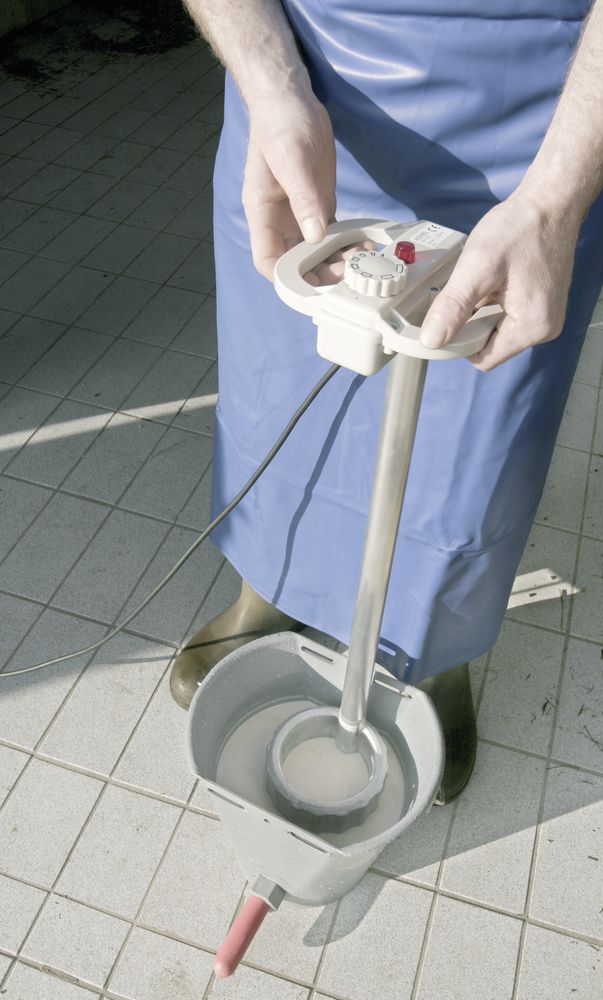 Kälbermilcherwärmer mit Bügelgriff