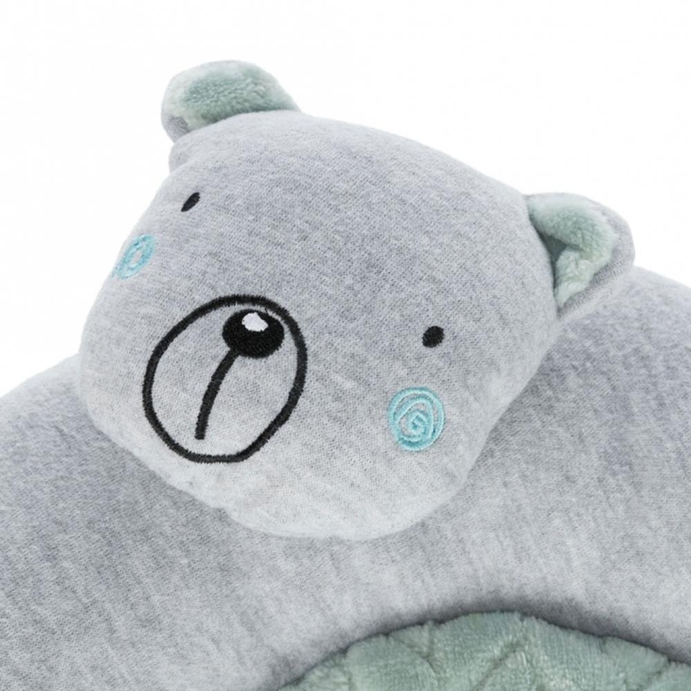 TRIXIE Junior Liegematte mit Bärchen - ø 40 cm, hellgrau/mint