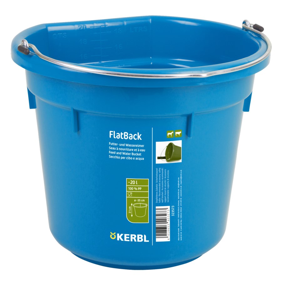KERBL Futter- und Wassereimer FlatBack