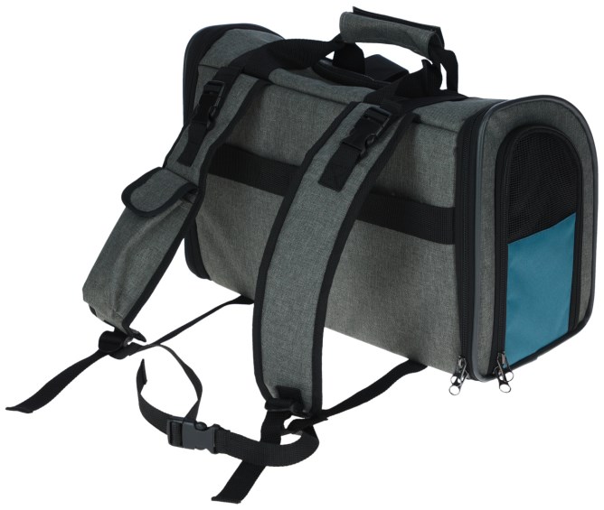 KERBL Hunderucksack Vacation 43x24x30 cm, grau/blau