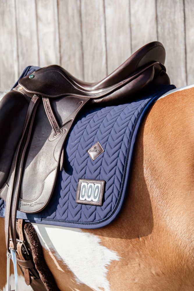 KENTUCKY® HORSEWEAR Schabracke Fishbone Competition Dressur, marine