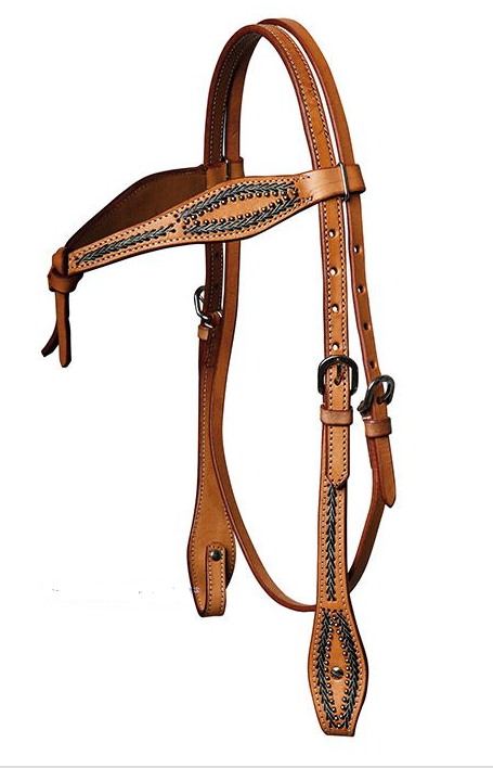WESTERN IMPORTS® NATURAL RAWHIDE BRAIDED HEADSTALL