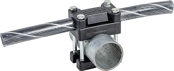PATURA Kreuzklemme für flexibles Nackenseil und Liegeboxenbügel, Ø 50 mm 