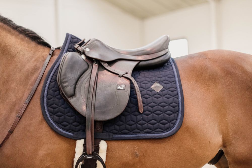 KENTUCKY® HORSEWEAR Schabracke mit Glitzereinfassung Springen, marine