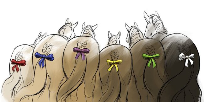 Bunte Schleifen im Pferdeschweif Ratgeber
