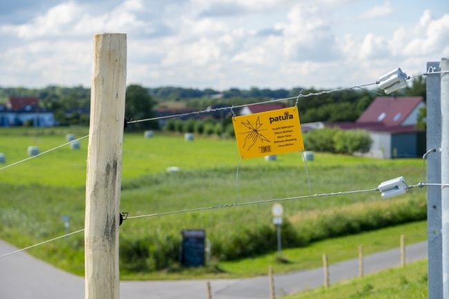 Elektrozaun Warnschild