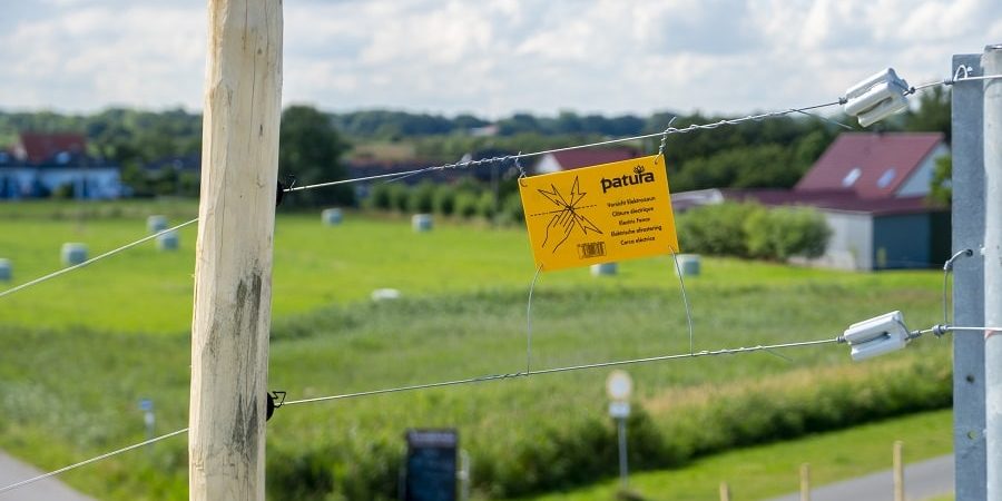 Elektrozaun Warnschild