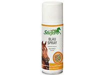 Blau- und Silberspray
