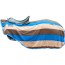 Blau/beige/dunkelbraun